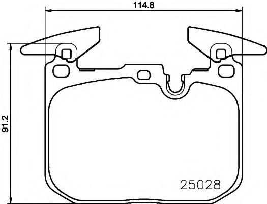 2502801 TEXTAR Колодки передние