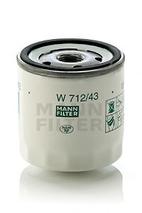 W71243 MANN Фильтр масляный FORD/VOLVO/DA