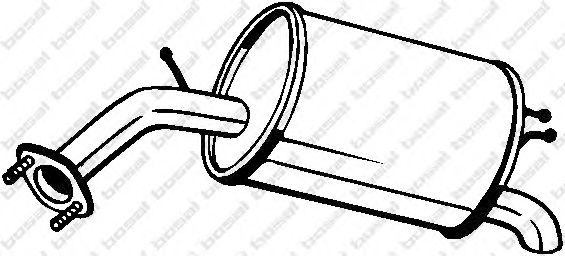 128007 BOSAL Глушитель выхлопных газов конечный