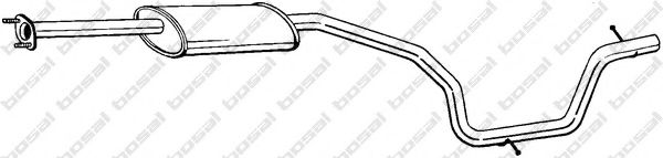 289449 BOSAL Глушитель ср.часть FORD S-MAX 2.iGALAXY 2. 6