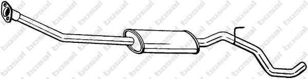286277 BOSAL Глушитель ср.часть NISSAN NOTE 1.4 6