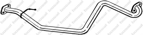 451213 BOSAL труба глушителя задняя