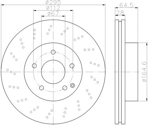 8DD355114391 HELLA PAGID диск тормозной (min2)