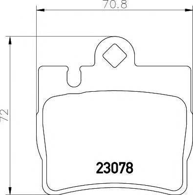8DB355008711 HELLA PAGID колодки тормозные mercedes w220 s320-s600 98>05c215 amg задние
