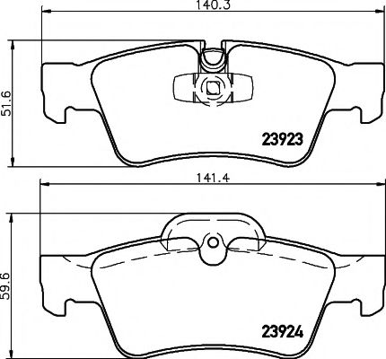 8DB355011421 HELLA PAGID колодки тормозные mercedes-benz w164 ml 05>w251 r-class 06> задние