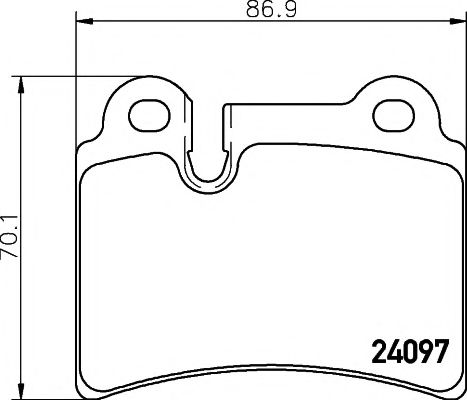 8DB355011861 HELLA PAGID колодки тормозные дисковые