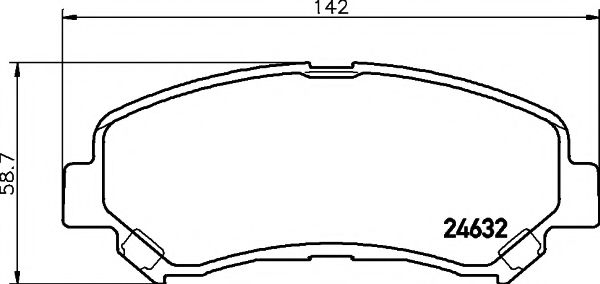 8DB355013781 HELLA PAGID колодки тормозные nissan qashqai 1.62.0 07-x-trail 07- передние