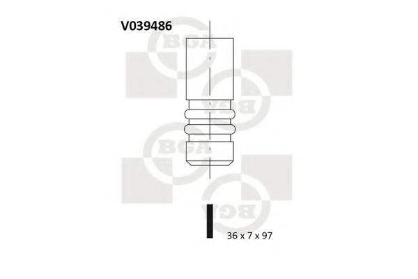 V039486 BGA клапан 35.9x7x96.8 in vwaudi 1.9sdi [aefasy] 96-