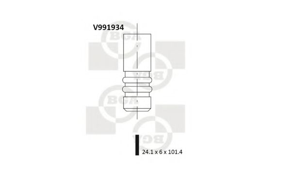 V991934 BGA Клапан 24.1x6x101.45 ex frd fiestafocus iifusionmaz 2vol c30v40 1.41.6 [b4164sfxjahwda] 95-