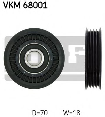 VKM68001 SKF Натяжной ролик, поликлиновой ремень