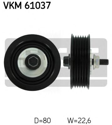 VKM61037 SKF ШКИВ П К РЕМНЯ TOYOTA YARIS