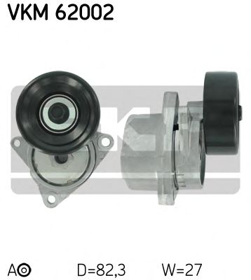VKM62002 SKF Натяжитель ремня приводного nissan primerateanax-trail 2.02.5 01-