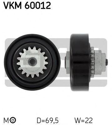 VKM60012 SKF Ролик ремня приводного GM AVEO/MATIZ/SPARK 98- 1.0-1.2