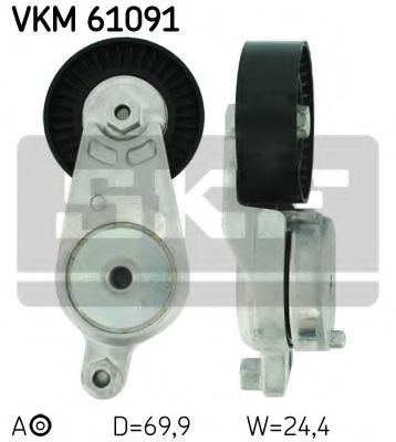 VKM61091 SKF Натяжитель ремня привода навесного оборудования