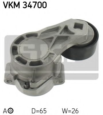 VKM34700 SKF Ролик ремня приводного PSA/FIAT/FORD JUMPER/BOXER/DUCATO/TRANSIT 06- 2.2 DIESEL