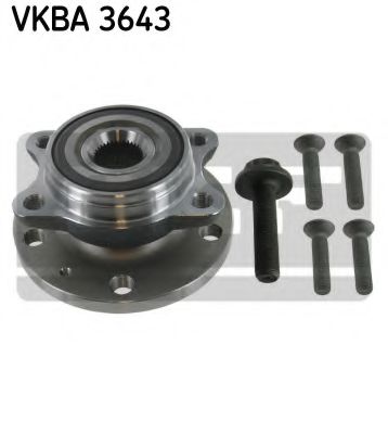 VKBA3643 SKF Ступица с подшипником VAG A3/Q3/OCTAVIA/YETI/GOLF 5/GOLF 6/JETTA 3/JETTA 4/PASSAT 03- перед.компл.