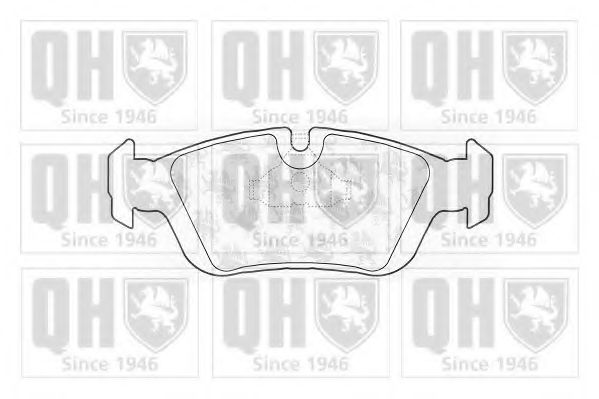 BP531 QUINTON HAZELL колодки тормозные дисковые, комплект