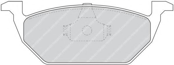 FDB1094 FERODO Колодки тормозные VAG A3/G4/G5/OCTAVIA 1.4/1.6/1.9D передние