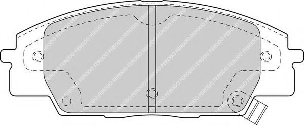 FDB1444 FERODO Колодки тормозные дисковые Honda Ferodo