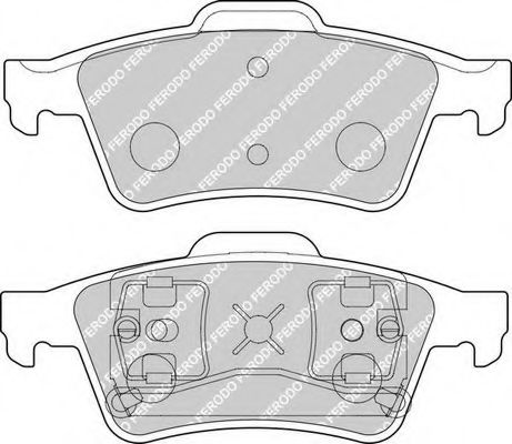 FDB1540 FERODO колодки дисковые з.opel vectra c 02>,nissan primera 02>,renault laguna 01>