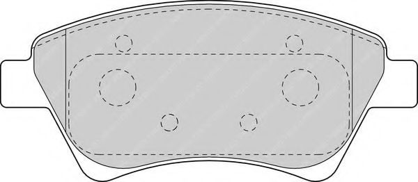 FDB1544 FERODO колодки дисковые передние