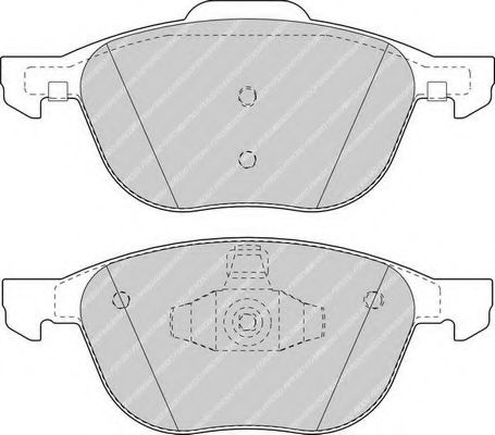 FDB1594 FERODO Колодки тормозные FORD/DA/VOLVO FOCUS 2/C-MAX/FOCUS 3/3/5/C30/C70/S40/V50 03- перед.