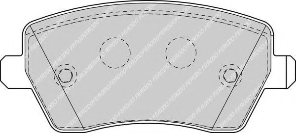 FDB1617 FERODO Колодки тормозные RENAULT/NISSAN/SUZUKI CLIO 3/LOGAN/DUSTER/TWINGO/NOTE/TIIDA/SWIFT 04- перед.