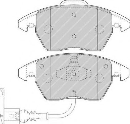 FDB1641 FERODO Колодки тормозные VAG A1/A3/FABIA/OCTAVIA/SUPERB/YETI/GOLF 6/ JETTA 3/PASSAT/POLO 03- перед.