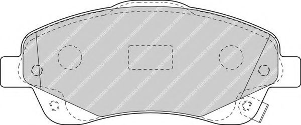 FDB1648 FERODO Колодки тормозные TOYOTA AVENSIS 08- передн.