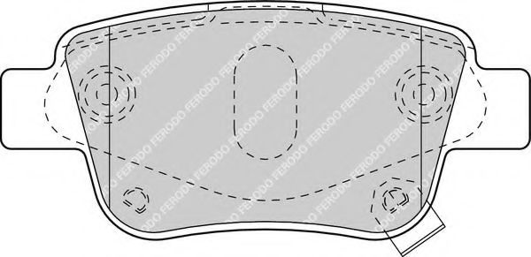 FDB1649 FERODO Колодки тормозные TOYOTA AVENSIS/COROLLA -09 задн.