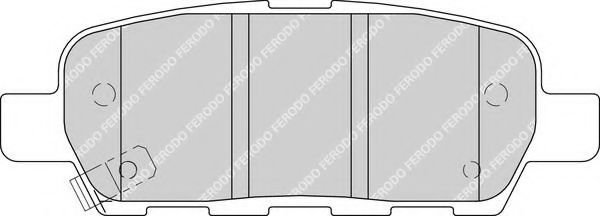 FDB1693 FERODO Колодки тормозные INFINITI/NISSAN/SUZUKI FX35/FX45/JUKE/TIIDA/QASHQAI/X-TRAIL/GRAND VITARA 01- задн.
