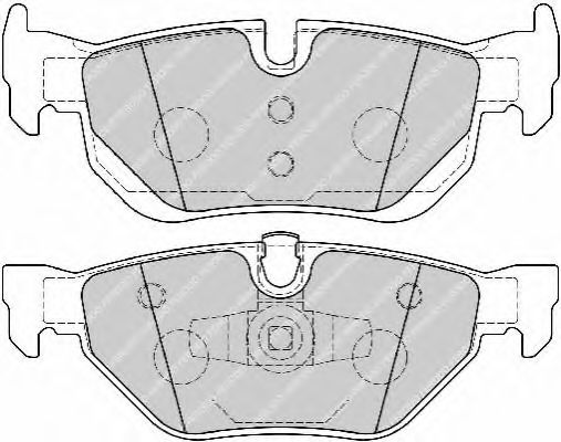 FDB1807 FERODO Колодки тормозные BMW 1(E81)/3(E90)/X1(E84) 05- задн.
