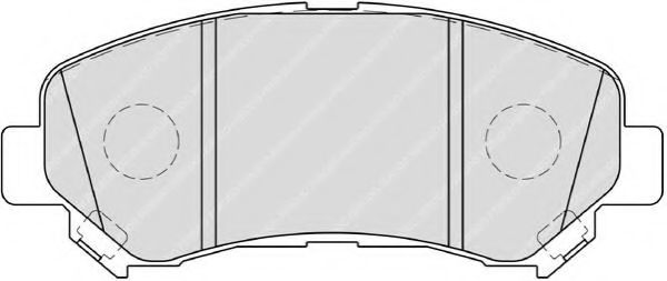 FDB4051 FERODO Колодки тормозные NISSAN QASHQAI/X-TRAIL 07- 1.6-2.5/1.5-2.0D перед.