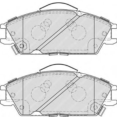FDB4076 FERODO колодки дисковые п.
