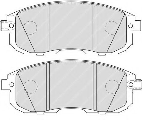 FDB4148 FERODO Колодки тормозные NISSAN JUKE/TEANA/TIIDA 03- 1.6-3.5/1.5D перед.