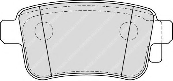 FDB4186 FERODO Тормозные колодки дисковые RENAULT KANGOO 08- 1.5D/1.6