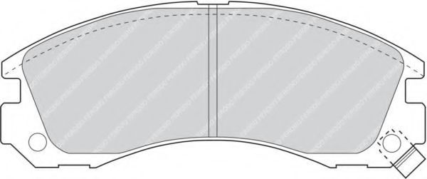 FDB765 FERODO Колодки тормозные MITSUBISHI OUTLANDER/PAJERO 91- 2.0-3.0 перед.