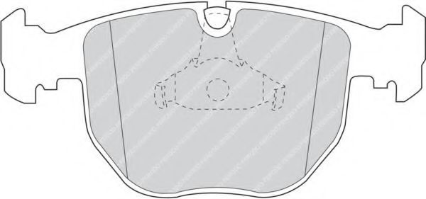 FDB997 FERODO Колодки тормозные BMW 5(E39)/X3(E83)/X5(E53) 98- перед.