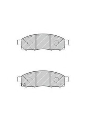 FVR4415 FERODO колодки тормозные дисковые (premier)
