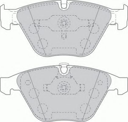 FDB1628 FERODO Колодки тормозные BMW 3(E90)/5(E60)/6(E63)/7(E65) 03- перед.