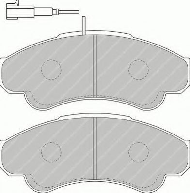 FVR1479 FERODO колодки тормозные дисковые передние