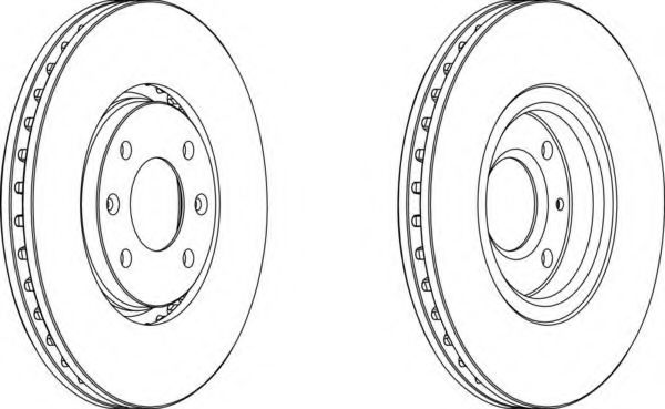 DDF1106 FERODO диск тормозной citroen c5 01-, xantia 97-03,