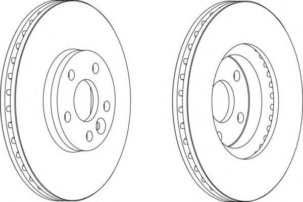 DDF1567 FERODO Диск тормозной Ford 3x28 Ferodo