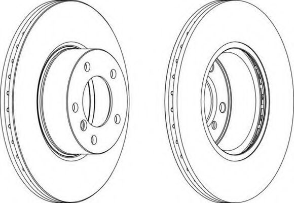DDF1717 FERODO Диск тормозной BMW 3(E90)/X1(E84) 05- 2.0-2.5 вент. перед. D=312