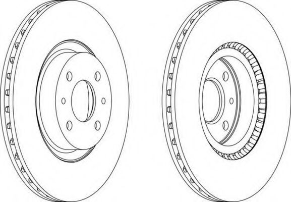 DDF220 FERODO диск тормозной alfa romeo 155 92-97, fiat 500 08-