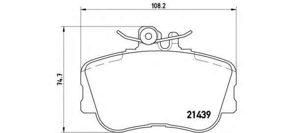 P06017 BREMBO Колодки тормозные MB W202/W203/W210/W211/W220 -00 перед.