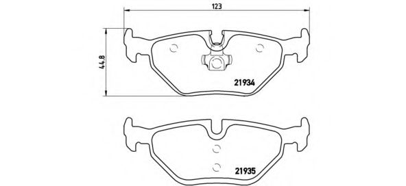 P06025 BREMBO Колодки тормозные