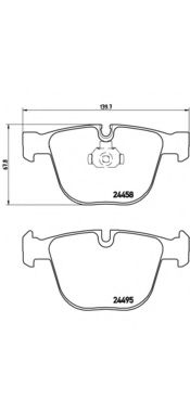 P06050 BREMBO Колодки тормозные дисковые, комплект