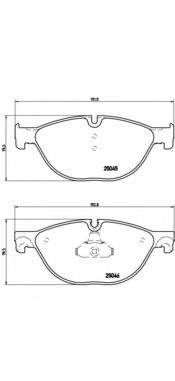 P06076 BREMBO Колодки тормозные передние