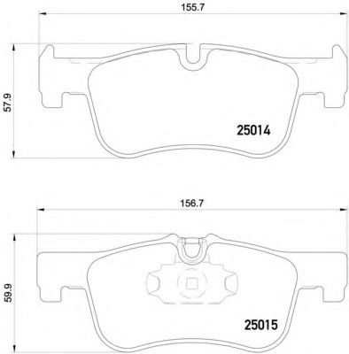 P06078 BREMBO Колодки тормозные